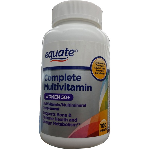 Equate Complete Multivitamin Women 50+, 100 Tablets
