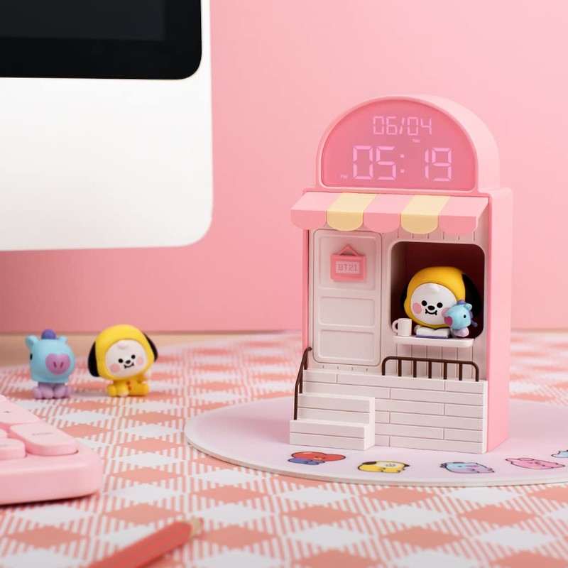 BT21 Chimmy Cafe Clock Led Desk Clock/Figure Home Deco