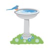 CafePress Blue Bird Bath Throw Blanket Super Soft Fleece Plush