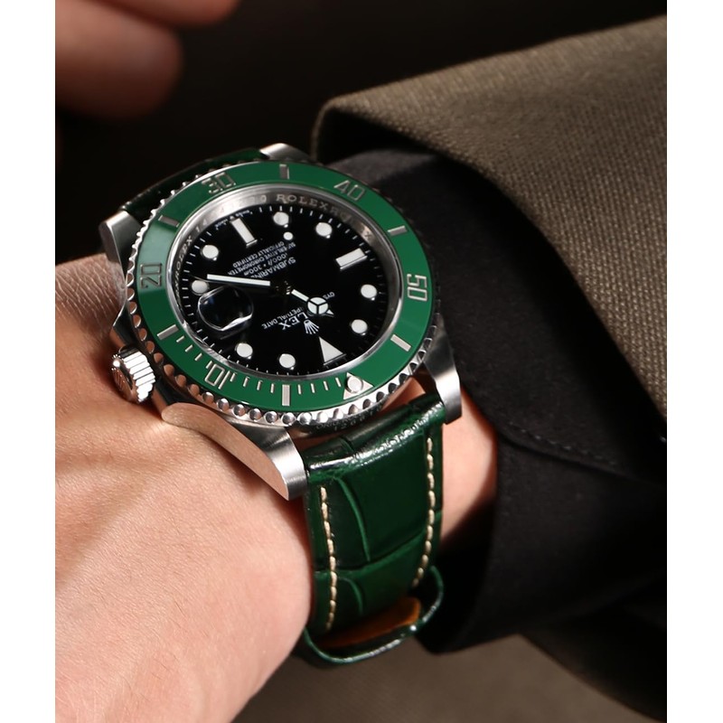 REZERO Leather Watch Bands for Men, Quick Release Watch Straps,