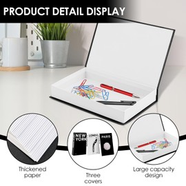 3Pcs Modern Faux Book Decoration Set, Creative Fashion Faux Book Storage Box Desktop Ornament for Bedroom Bookshelf Living Room