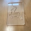 Christmas Reindeer Router Templates, Acrylic Woodworking Guides for Holiday Lanterns,