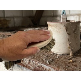 MAAJ Hard Scrubbing Brush/S-Shape Root Brush - Like Grandma's Times - Plastic-Free - Made in Germany