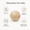 Artisanal Abode Natural Travertine Decorative Sphere, 3.94 Inch Stone Ball