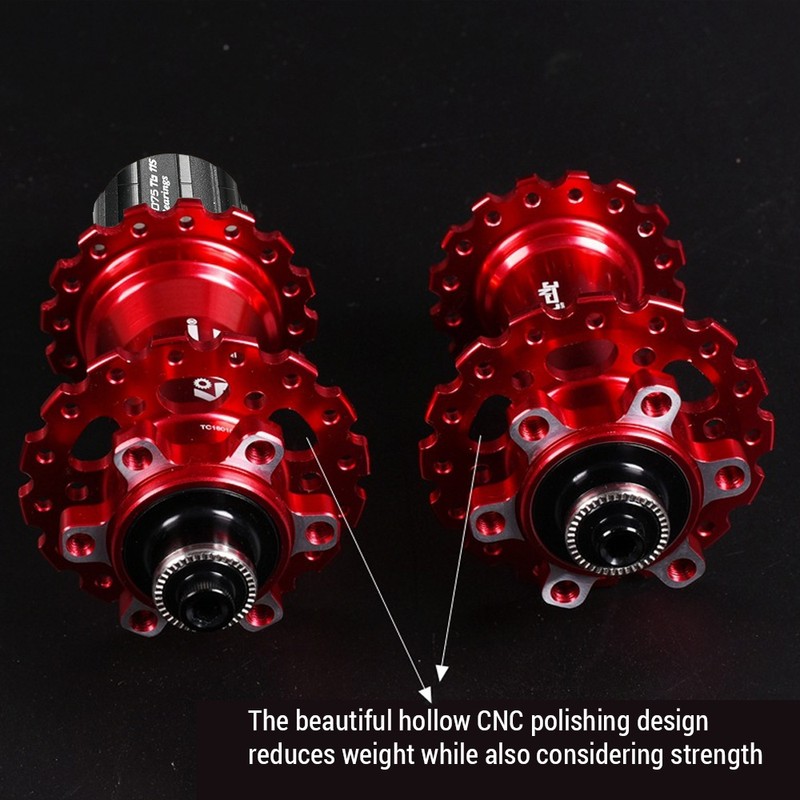 1 Pair MTB Bike Hub Front Rear HG 8-11 Speed