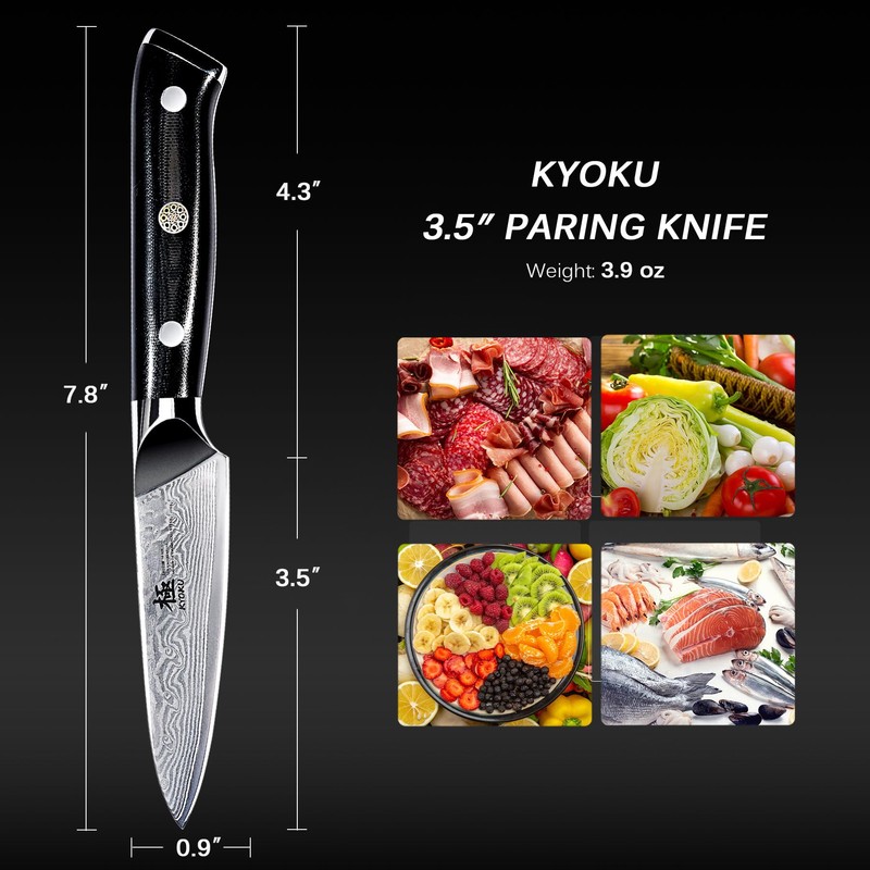 KYOKU Paring Knife - 3.5" - Shogun Series - Japanese