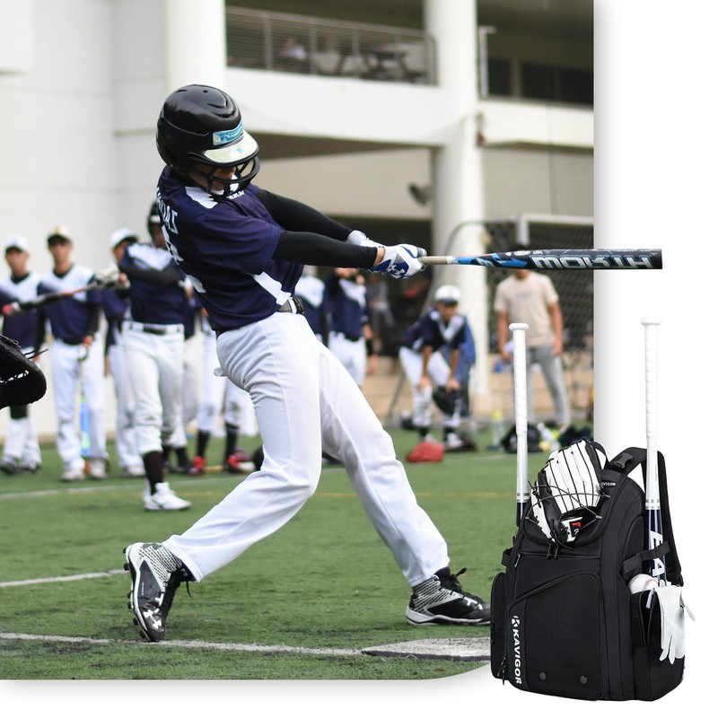KAVIGOR Baseball Bag for Youth and Adult, Softball Bag 50L