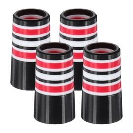 PATIKIL Golf Ferrules 0.370 Inch ID, 4 Pack Tapered Golf Club Ferrules Multi-Ring Iron Ferrule Rings for Taper Tip Iron Wedge Shaft Fits Steel Graphite Shafts, Red