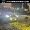 Par Faros De Lupa Led Luz Doble Color Para Moto