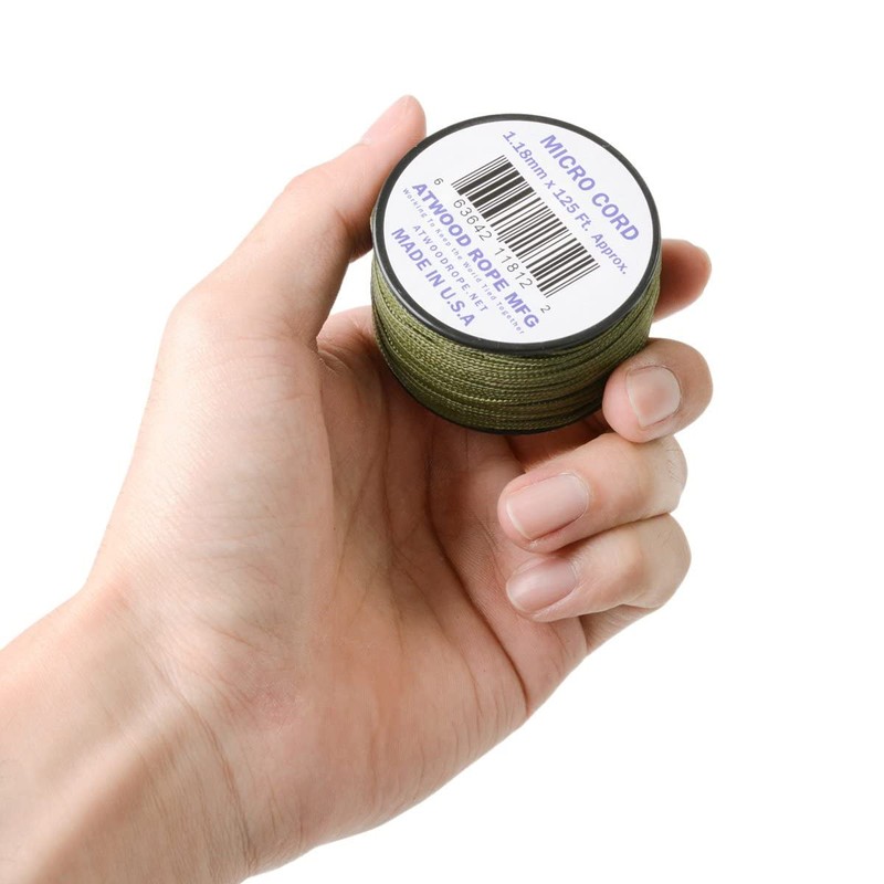 ATWOOD ROPE Micro Cord 1.18mm Olive Drab 125FT