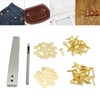 Copper Rivets Burrs Kit Copper Rivets with Setters Rust Proof
