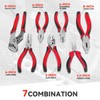 Auto Dynasty 7pcs Pliers Jaws Set with Milled Teeth Hot-Riveted