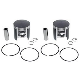 1987-1990 fits Yamaha Exciter 570 Deluxe EX570E Piston Kit x2 Teflon Coated