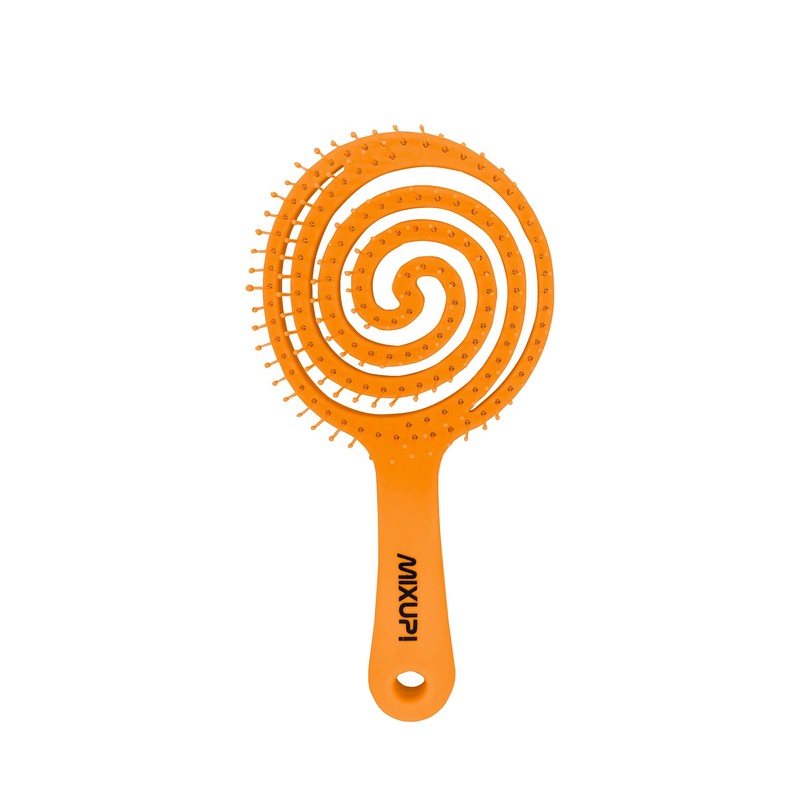 Mixup! 3D Soft Touch Organic Hair Brush, Purple, Hair Brush