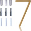 Modern House Numbers for Outside 5 inch, Zinc Alloy Address