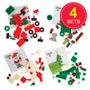 Baker Ross FN350 Christmas Mini Building Blocks - 4 Pack