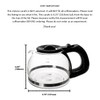 Univen 4 cup Glass Coffeemaker Carafe Compatible with Oster Coffeemaker