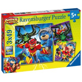 Ravensburger 05191 5 135269 Power Players Puzzle 3 x 49 Pieces, Recommended Age 5+, Multi-Coloured