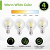 KOR 4 Pack 5.5W (60W Equivalent) Clear G25 Globe Led