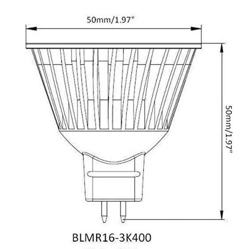 ECO Lighting 10 Pack LED MR16 50W Halogen Replacement Dimmable