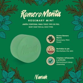 Nanah Jabón Corporal En Barra De Romero Y Menta