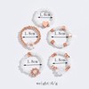 Rrdaily Cute Acrylic Beads Rings Set for Women Fun Knuckle
