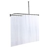 Utopia Alley Rustproof Wall Mounted Aluminum D-shape Shower Rod With