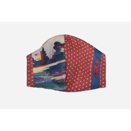 ORIE original Ukiyo-e Japanese Pattern Series 22 Hiroshige Utagawa Famous Edo Hyakka Ichigaya Hachima, Made in Japan, Overseas, Souvenir, Made in Imabari