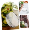 Ciieeo 3pcs Glass Fermentation Weights for Jars Thick Pickling Jar