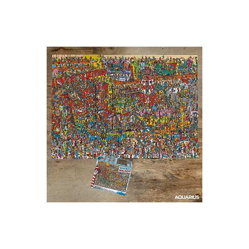 Aquarius Where's Waldo - Rompecabezas de 3000 Piezas