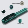 Cordless Hair Straightening Curling Brush Evenly Quickly Heating USB Rechargeable