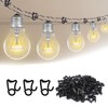100Pcs Gutter Hooks for Outdoor Lights, Outdoor Light Hooks Clips,