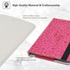 LiuShan Compatible with 360 Degree Rotation Stand PU Cute Pattern
