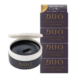 Duo The Cleansing Balm, Black Repair, Black Balm, Cleansing, Pores, Blackheads, Makeup Remover, Skin Care, Waterproof, No Need for Face Washing, Eyelash Ek, Moisturizing, 2.3 oz (66 g) x 4 Piece Set