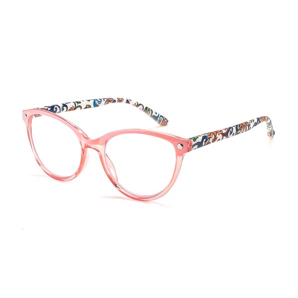 FEISEDY Reading Glasses Cat Eye Blue Light Blocking Readers Anti
