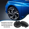 4 Pcs 2.68 Inch 68mm Black Wheel Center Caps Outer