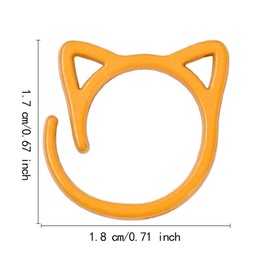 Hellery 60 Pieces of Locking Stitch Markers for DIY Craft Projects, Orange