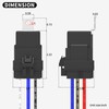 DaierTek 8 Pack 12V Relay with Built-in Diode & 12