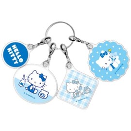 Marimo Craft BLKT-092 Sanrio Kitty Mizuiro Angel Vol. 4 4 Row Acrylic Key Chain B, Approx. W 1.7 x H 1.9 inches (43.8 x 49.4 mm)
