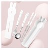 Cutlery, Chopsticks, Spoon, Fork, Storage Case, 3-Piece Set, Stainless Steel,