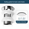Tzwhwcx Drainage Seal, 2 Sets Universal Basin Drain Gasket, Thickened