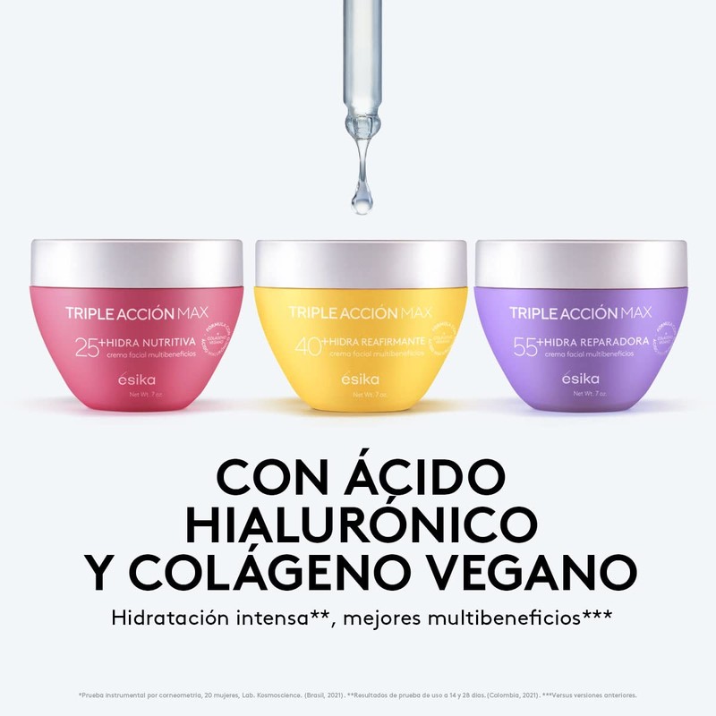 ésika - Crema para la cara Hidra Reafirmante Triple Acción