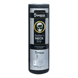 Baregk Papel Cuello Negro 500 Tiras. Barbería. Profesional. Baregk