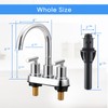 VXV Bathroom Faucet 4 Inch 2 Handle Centerset Sink Faucet