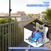 Menz Parasol Holder Balcony Railing - Robust Stainless Steel Umbrella