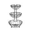 Spectrum Diversified Scroll Arched Server Stacked, 3-Tier Fruit Bowls Counters,
