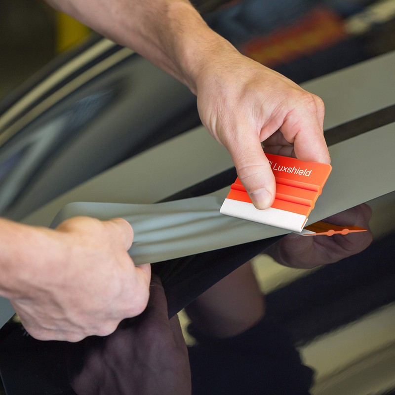 Luxshield Foil Squeegee Mini Squeegee with Imitation Leather Edge -
