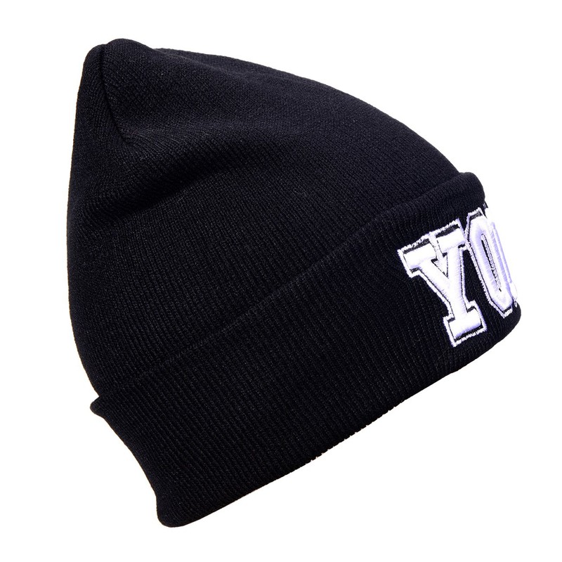 DonDon Men's Beanie Statement Winter Hat, Yolo