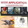 225Pcs External Retaining Rings Snap Rings Assortment Kit, 304 Stainless