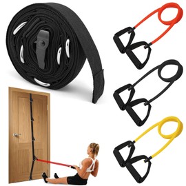 GZjiyu 1 STK Türanker Gurt, 3 STK Bands Powerband Tube, Schwerlast Multi-Loop Widerstandsbänder Krafttraining ürankergurt für Zuhause, Kraftraining, Multi Expander Sportgeräte
